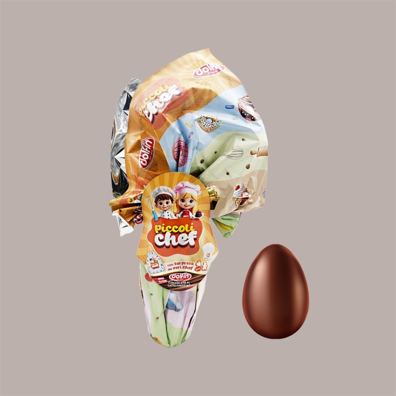 Uovo Cioccolato al Latte Finissimo Piccoli Chef con Sorpresa 220 gr [e25385cd]