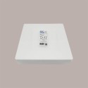 Piatto Spigolo Riutilizzabile PS Polistirene Bianco 23x23 cm 25 Pezzi [86e206ee]
