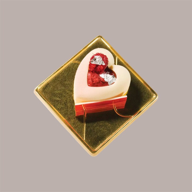 Stampo in Silicone Nero a Forma di Cuore x 8 Porzioni Ideale per Dessert D 60 mm H 35 mm [d2360fa1]