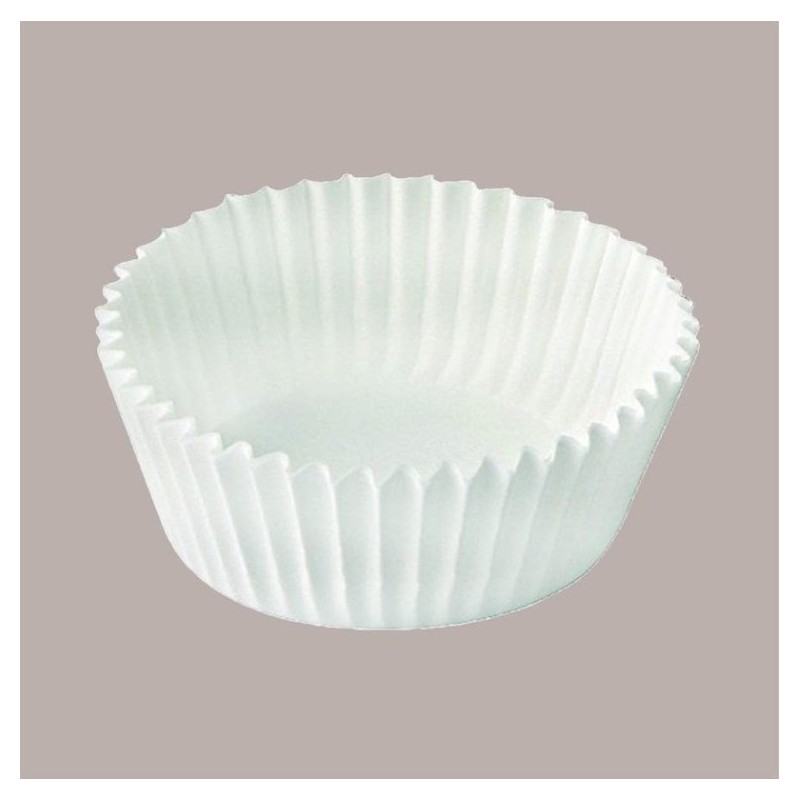 Pirottini in Carta Svedese Bianca Rotondo Nr 9A per Pasticceria Fredda 2000 Pz [43a59602]