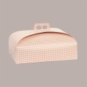 Scatola Porta Colomba Pesca a Quadretti 335x235 H90 mm 10 pezzi [03423c7f]