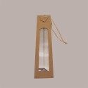 Shopper Busta in Carta Natural Avana con Cordino per Bottiglie 9+8,5 x H 37 cm 20 Pezzi [6ab9b743]