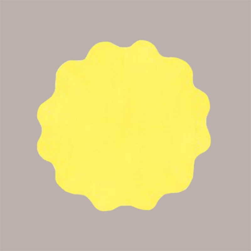 Foglio Tondo per Incarto Colomba in TNT Colore Giallo dm 10 cm 10 pezzi [65ac627d]