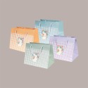 Shoppers Elegante Regalo Porta Colomba Grafica Quadretti Mix 32 + 22 x 26 cm 12 Pz [ea5c931e]