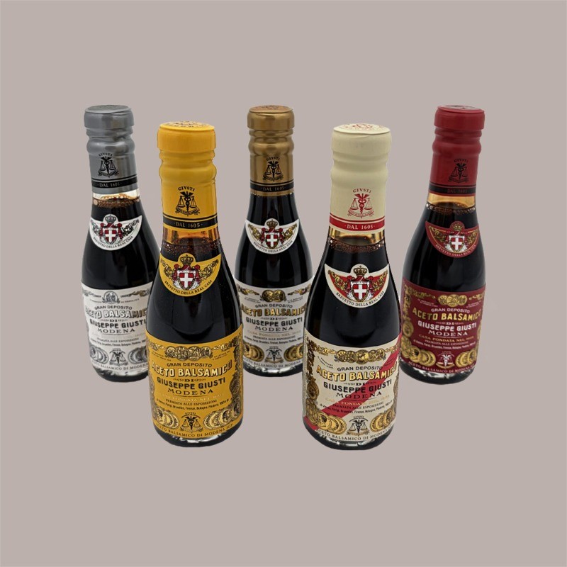 Cofanetto Regalo in Legno Set 5 Bottiglie Aceto Balsamico Giusti 100 ml [55c9e811]