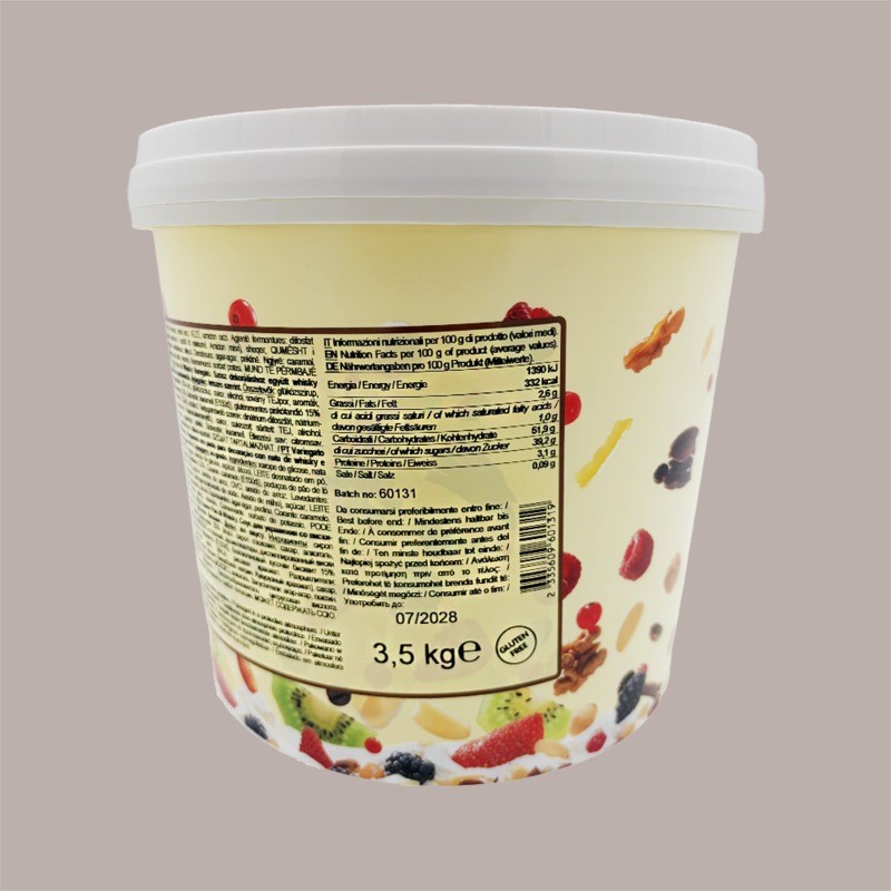 Variegato al Gusto di Pan di Whisky Ideale per Gelato Leagel 3,5 Kg [1a29ec0f]