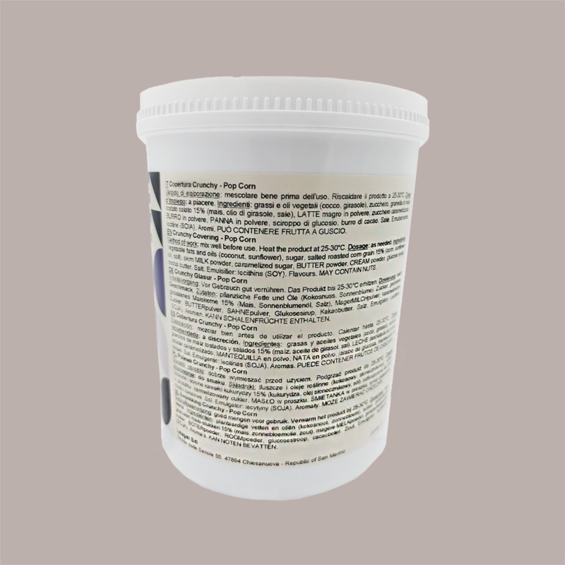 Copertura Crunchy al Gusto di Pop Corn Ideale per Stecco Biscotto Gelato Stickaway Leagel 1,2 Kg [3eff4b06]