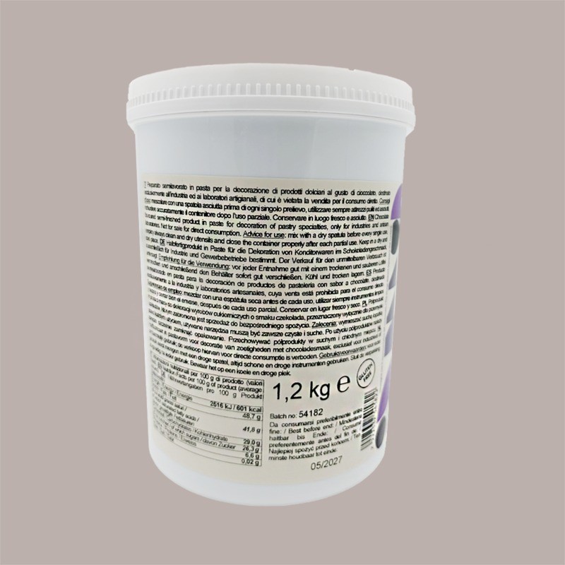Copertura Crunchy Nero con Gruè Ideale per Stecco Biscotto Gelato Stickaway Leagel 1,2 Kg [36ad3bd5]