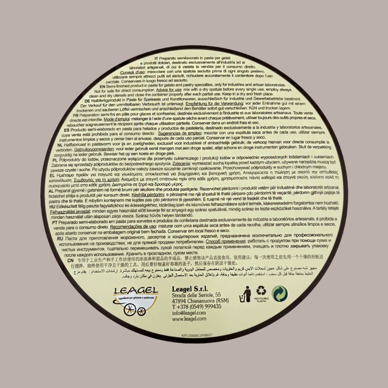 Variegato al Gusto di Cinnamon Roll Ideale per Gelato Leagel 3,5 Kg [9d0298d6]