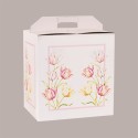 Scatola Confezione Regalo Porta Dolce e Porta Colomba Grafica con Tulipani 330x250x350 mm 10 Pezzi [36387cde]