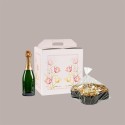 Scatola Confezione Regalo Porta Dolce e Porta Colomba Grafica con Tulipani 330x250x350 mm 10 Pezzi [ef1e3fd3]