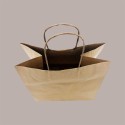 Borsa Carta Avana Shopper Base Larga Gelateria 25+15H24 cm 30 Pz [075d6fc6]