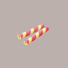 Sigarette Colorette Cialde Arrotolate per Gelato Giallo Rosso BUSSY 220 Pezzi [da060ed1]