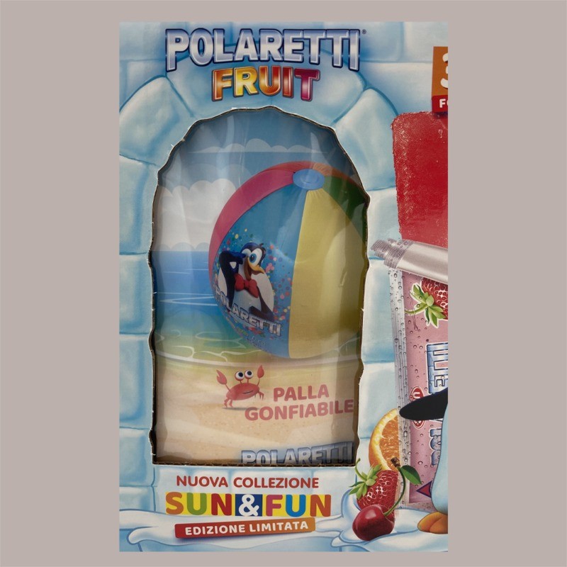 Polaretti Ghiaccioli Fruit da Gelare con Sorpresa Palla Gonfiabile Edizione Limitata Dolfin 30 Pezzi [9522fd03]