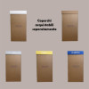 Fondo Cestino Raccolta Differenziata in Carta Automontante Avana 38x38 H 77 cm 2 pezzi [5933183b]