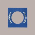 Coperchio Blu in Carta per Cestino Raccolta Differenziata Plastica 38x38 cm 2 pezzi [fcc50a3b]