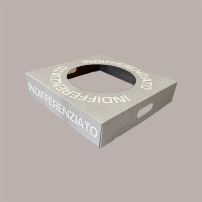 Coperchio Grigio in Carta per Cestino Raccolta Indifferenziata 38x38 cm 2 pezzi [0f6c5f3c]