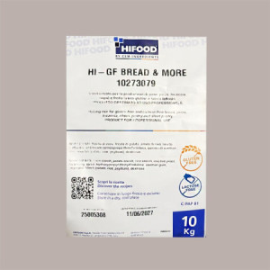 HI-GF Bread & More Senza Glutine Preparato in Polvere per Prodotti da Forno 10 Kg [65377cc7]