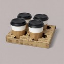 Vassoio Cestino Speed Porta 4 Bicchieri per Cappuccino 7oz 100 Pezzi [02bb5d78]