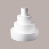 Base per Torta in Polistirolo Diametro 25 cm H 10 cm 5 pezzi [8ff5f9b0]