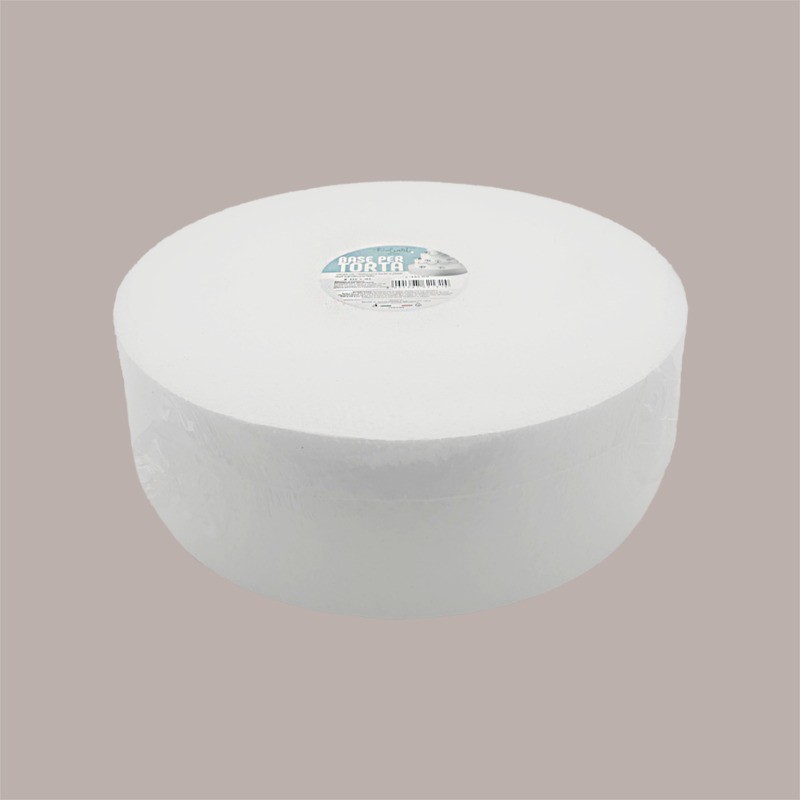 Base per Torta in Polistirolo Diametro 30 cm H 10 cm 5 pezzi [d17f62bc]