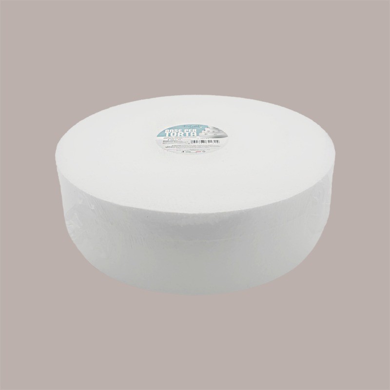 Base per Torta in Polistirolo Diametro 35 cm H 10 cm 5 pezzi [443869b9]