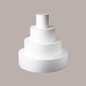 Base per Torta in Polistirolo Diametro 35 cm H 10 cm 5 pezzi [9d1e2ab4]