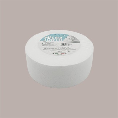 Base per Torta in Polistirolo Dm 15 H 7,5 cm 10 pezzi [4a61d8ba]