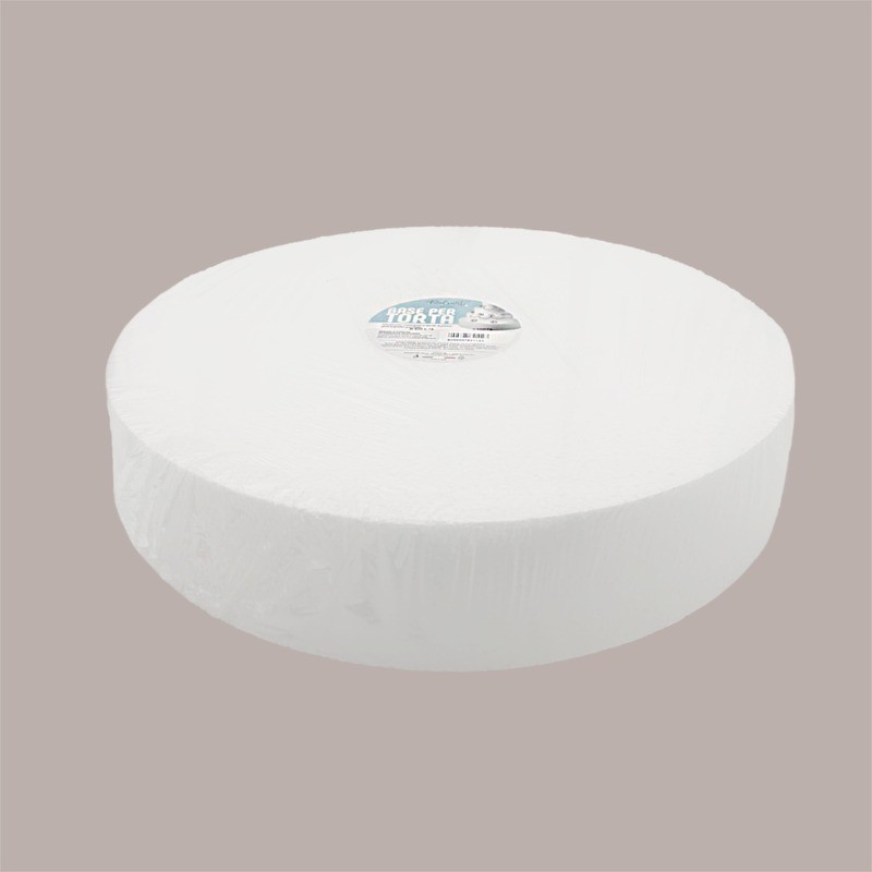 Base per Torta in Polistirolo Diametro 30 cm H 7,5 cm 5 pezzi [e74216b1]