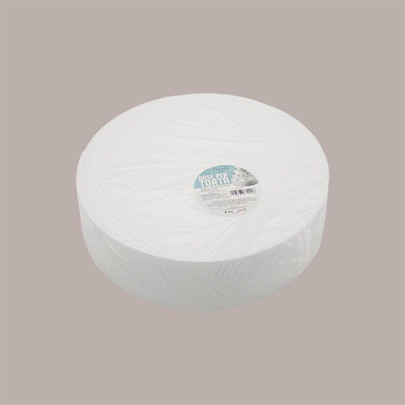 Base per Torta in Polistirolo Diametro 35 cm H 7,5 cm 5 pezzi [39ec635b]