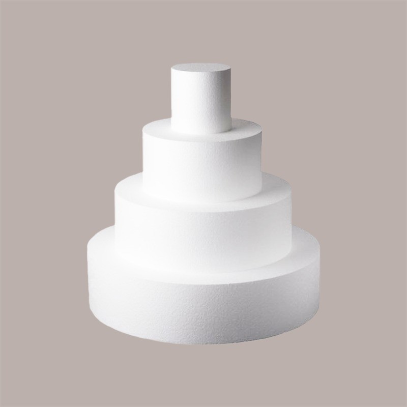 Base per Torta in Polistirolo Diametro 35 cm H 7,5 cm 5 pezzi [e0ca2056]