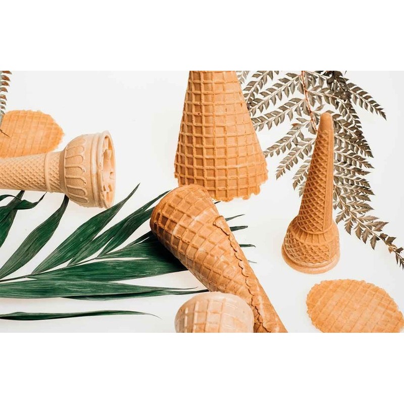 Cono Coppa '50 Stampato Wafer Medio per Gelato Cono Firenze 300 pezzi [60a6c152]