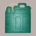 Scatola Astuccio Porta 3 Vasetti Salse Creme in Cartoncino Seta Verde 130x60H150mm 10 Pezzi [1797e5bd]