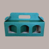Scatola Astuccio Porta 3 Vasetti Salse Creme in Cartoncino Seta Verde 250x80H90mm 10 Pezzi [89d918a5]