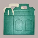 Scatola Astuccio Porta 2 Vasetti Salse Creme in Cartoncino Seta Verde 130x60H120mm 10 Pezzi [82d0eeb8]