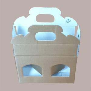 Scatola Astuccio Porta 2 Vasetti Salse Creme in Cartoncino Seta Oro 170x80H90mm 10 Pezzi [b3d874b6]