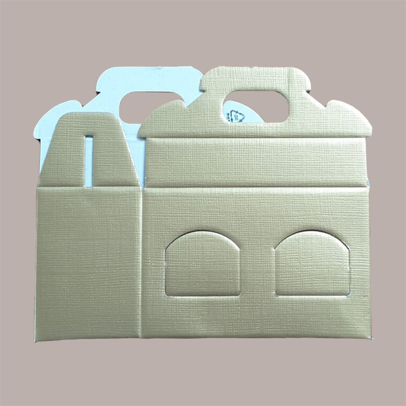 Scatola Astuccio Porta 2 Vasetti Salse Creme in Cartoncino Seta Oro 170x80H90mm 10 Pezzi [b68833a8]