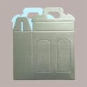 Scatola Astuccio Porta 2 Vasetti Salse Creme in Cartoncino Seta Oro 130x60H150mm 10 Pezzi [5c9978c5]