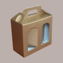 Scatola Astuccio Porta 2 Vasetti Salse Creme in Cartoncino Seta Oro 170x80H150mm 10 Pezzi [9fdb0fb4]