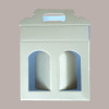 Scatola Astuccio Porta 2 Vasetti Salse Creme in Cartoncino Seta Oro 170x80H150mm 10 Pezzi [28c6ceb0]