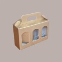 Scatola Astuccio Porta 3 Vasetti Salse Creme in Cartoncino Seta Oro 190x60H120mm 10 Pezzi [0450f2b9]