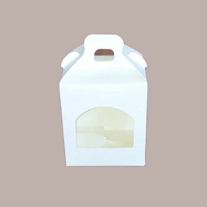 Scatola Astuccio Porta 1 Vasetto Salse Creme in Cartoncino Seta Bianco 90x90H100mm 20 Pezzi [2b098fd1]
