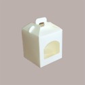 Scatola Astuccio Porta 1 Vasetto Salse Creme in Cartoncino Seta Bianco 90x90H100mm 20 Pezzi [f22fccdc]