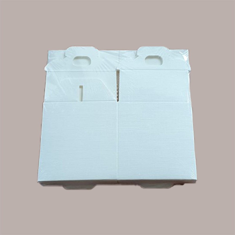 Scatola Astuccio Porta 1 Vasetto Salse Creme in Cartoncino Seta Bianco 90x90H100mm 20 Pezzi [d47dfc88]