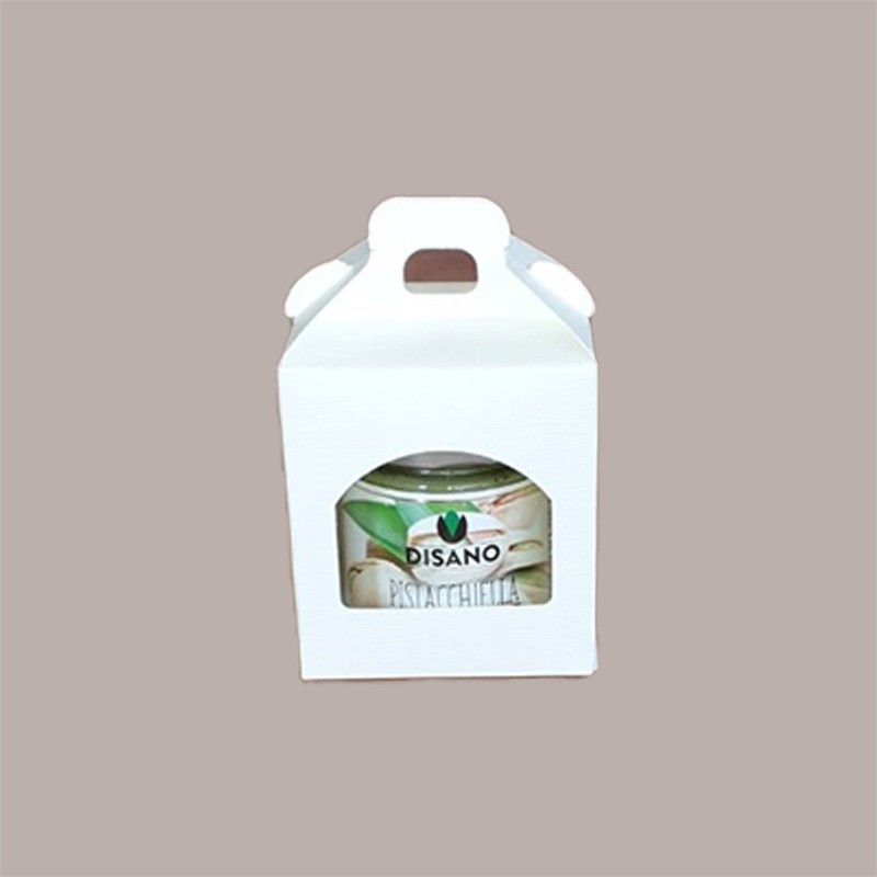 Scatola Astuccio Porta 1 Vasetto Salse Creme in Cartoncino Seta Bianco 90x90H100mm 20 Pezzi [0d5bbf85]