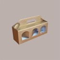 Scatola Astuccio Porta 3 Vasetti Salse Creme in Cartoncino Seta Oro 250x80H90mm 10 Pezzi [09a3d0e9]