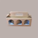 Scatola Astuccio Porta 3 Vasetti Salse Creme in Cartoncino Seta Oro 250x80H90mm 10 Pezzi [d08593e4]