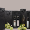 Shopper Busta in Carta per Bottiglie 250/500 ml  di Olio e Liquori Black Edition con Finestra 7,2+6,8x31 cm 20 Pezzi [ee07c5fa]
