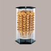 Porta Coni Girevole a 18 Fori con Porta in Plexiglass Finiture Colore Nero [4ed562b4]