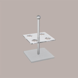 Reggi Coni Gelato da Banco Base Quadrata Satinata 4 Fori